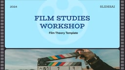 Film Studies – Film Pitch Deck template