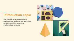 Academic Math Lesson Presentation template