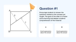 Academic Math Lesson Presentation template