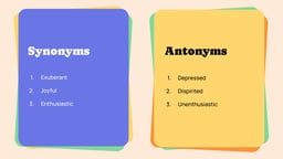 Vocabulary Flashcards – An Education Presentation template