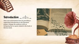 Literature Project Academic Presentation template