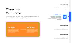Timeline Presentation template