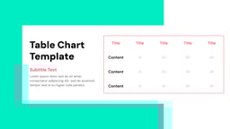 Table Presentation template