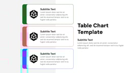 Table Presentation template