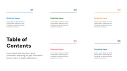 Table of Contents Templates template