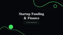 Startup Funding and Finance Pitch Deck template