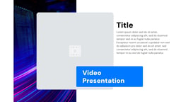 Video Presentation Templates template