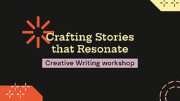 Creative Writing Workshop Presentation template