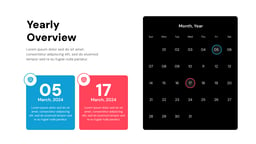 Calendar Presentation Templates template