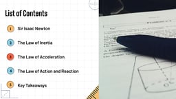 Newton’s Laws of Motion - Education Presentation template