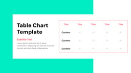 Table Presentation template