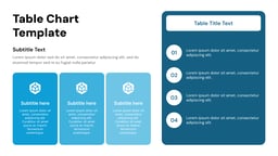 Table Presentation template