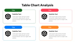 Table Presentation template