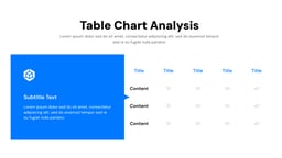 Table Presentation template