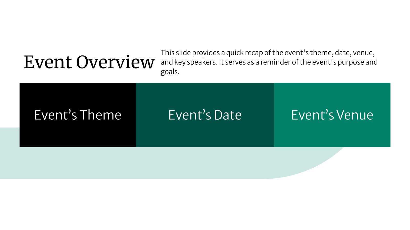 Post Event Recap and Analysis Deck template