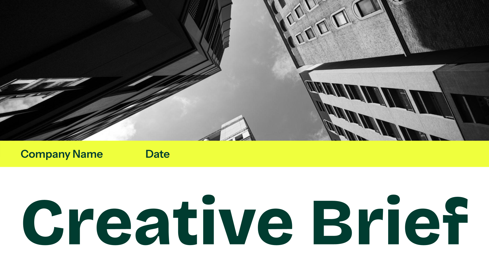 Creative Brief Template