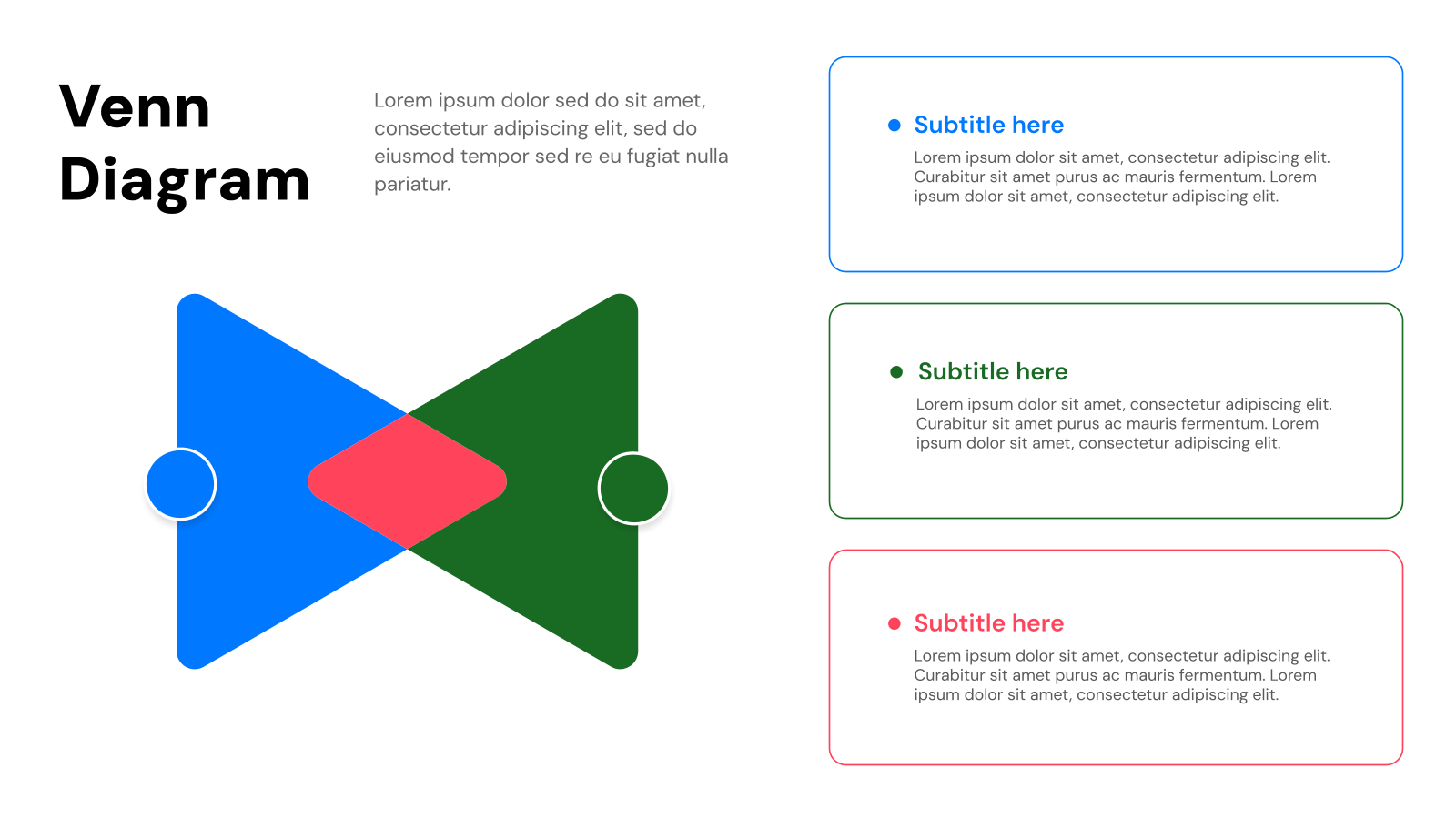 Venn Diagram Presentation Templates template