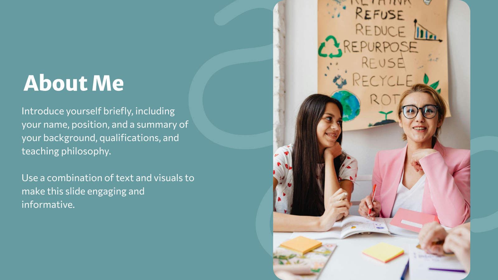 Teacher / Educator Portfolio Presentation template