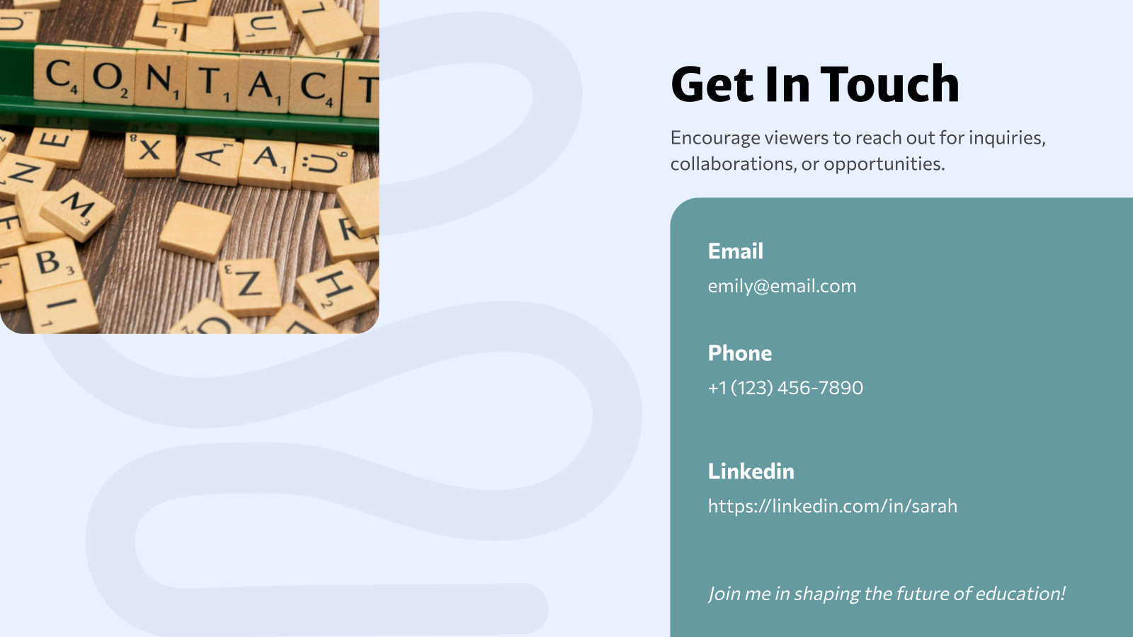 Teacher / Educator Portfolio Presentation template