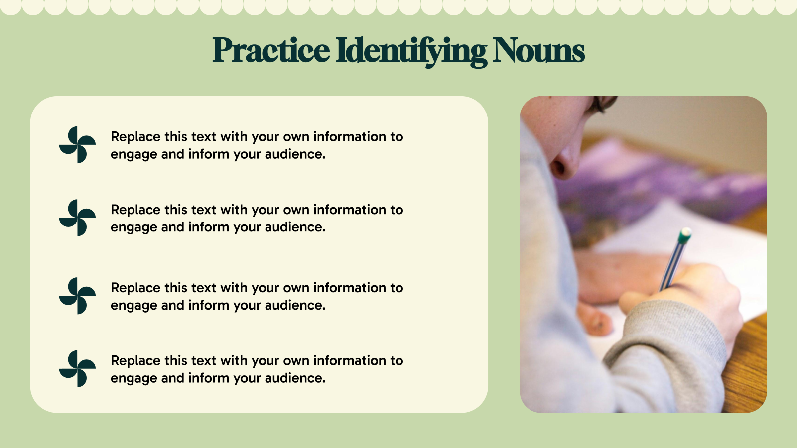 English Grammar Lesson Presentation template