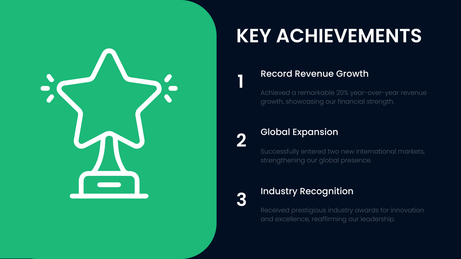 Company Report Presentation template