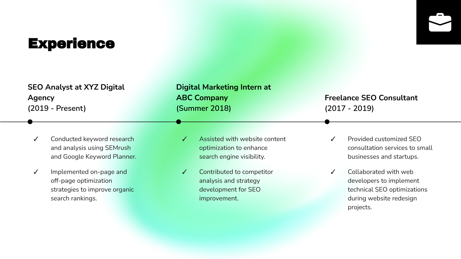 E-Resume – Portfolio Presentation template