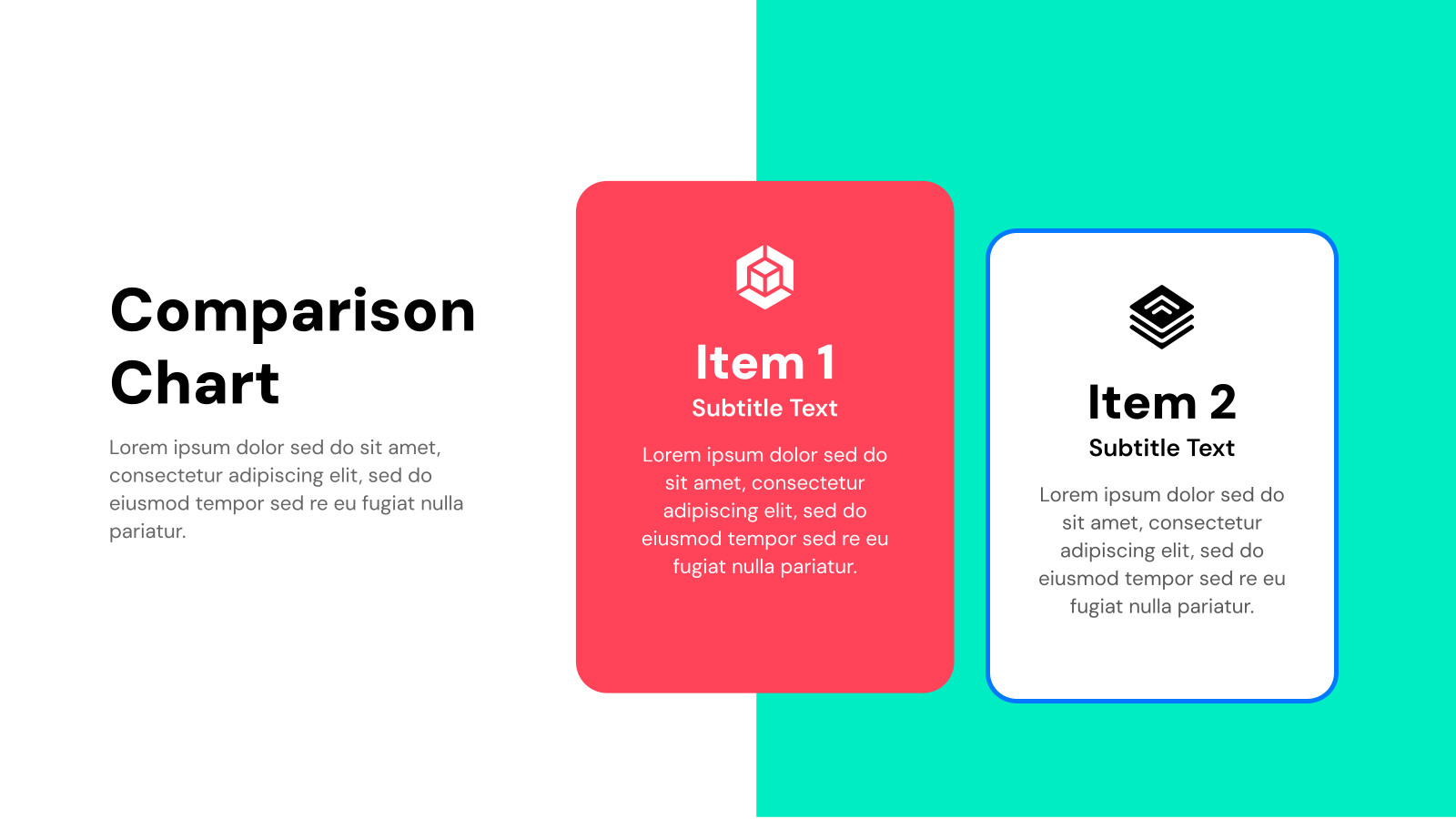 Comparison Chart Presentation template