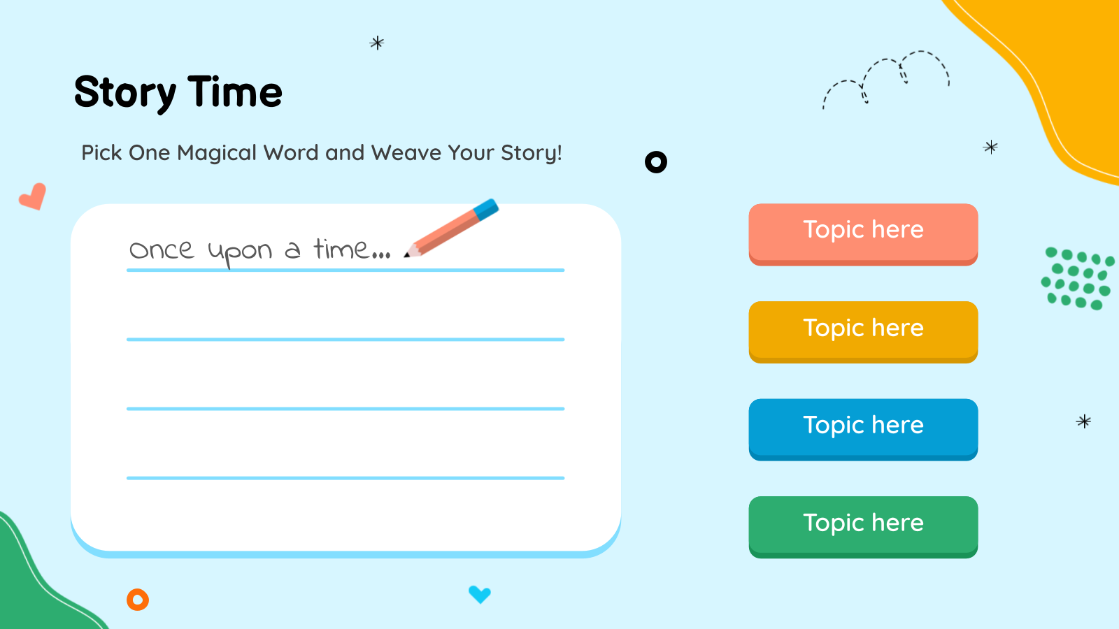 Interactive Educational Lesson Presentation template