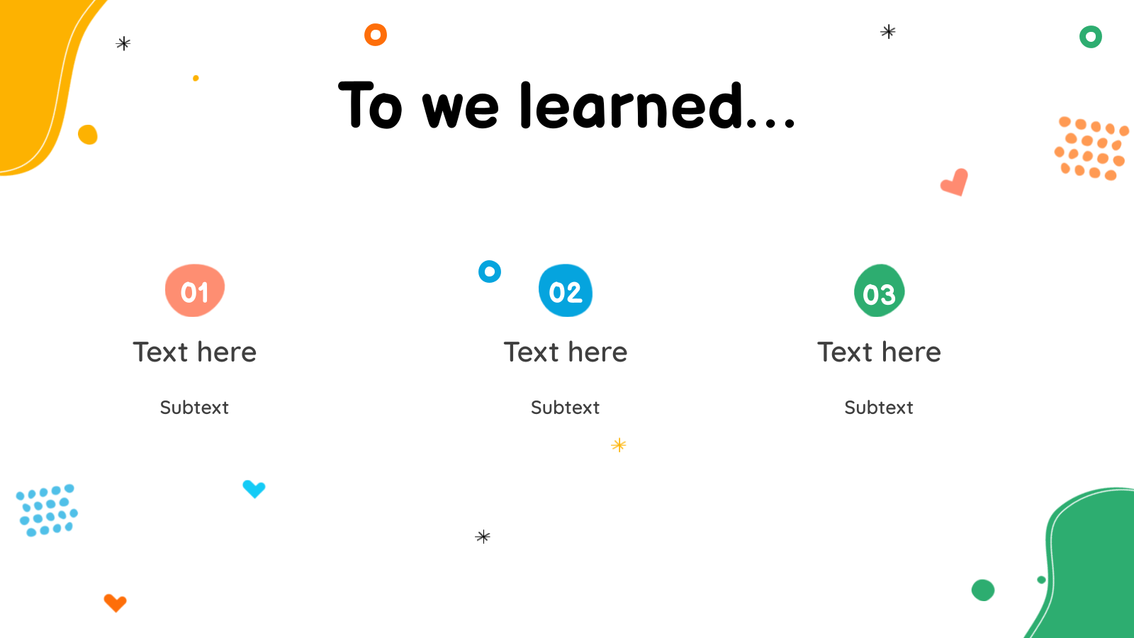 Interactive Educational Lesson Presentation template