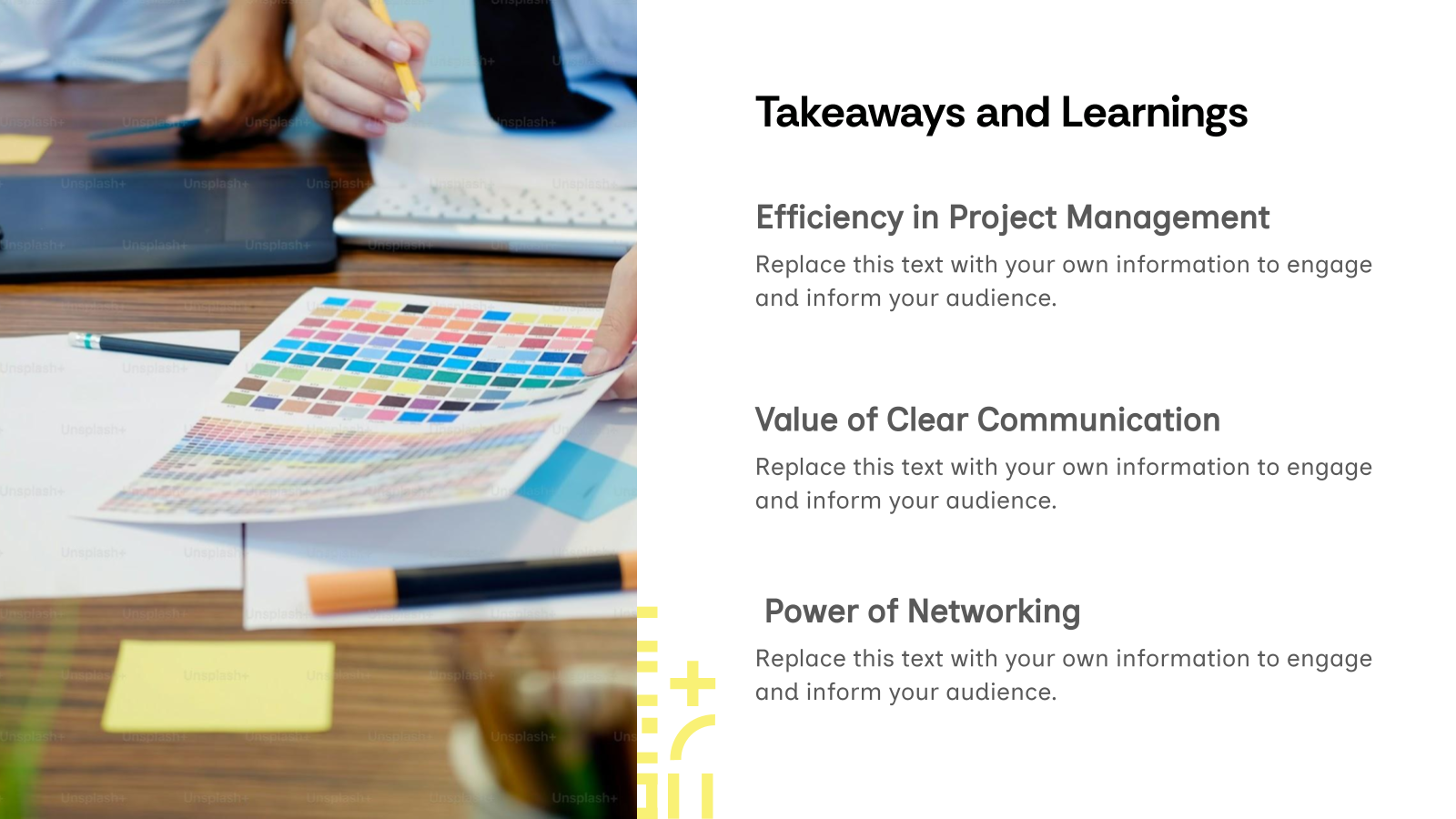 Internship Report: Training and Project Management Presentation template