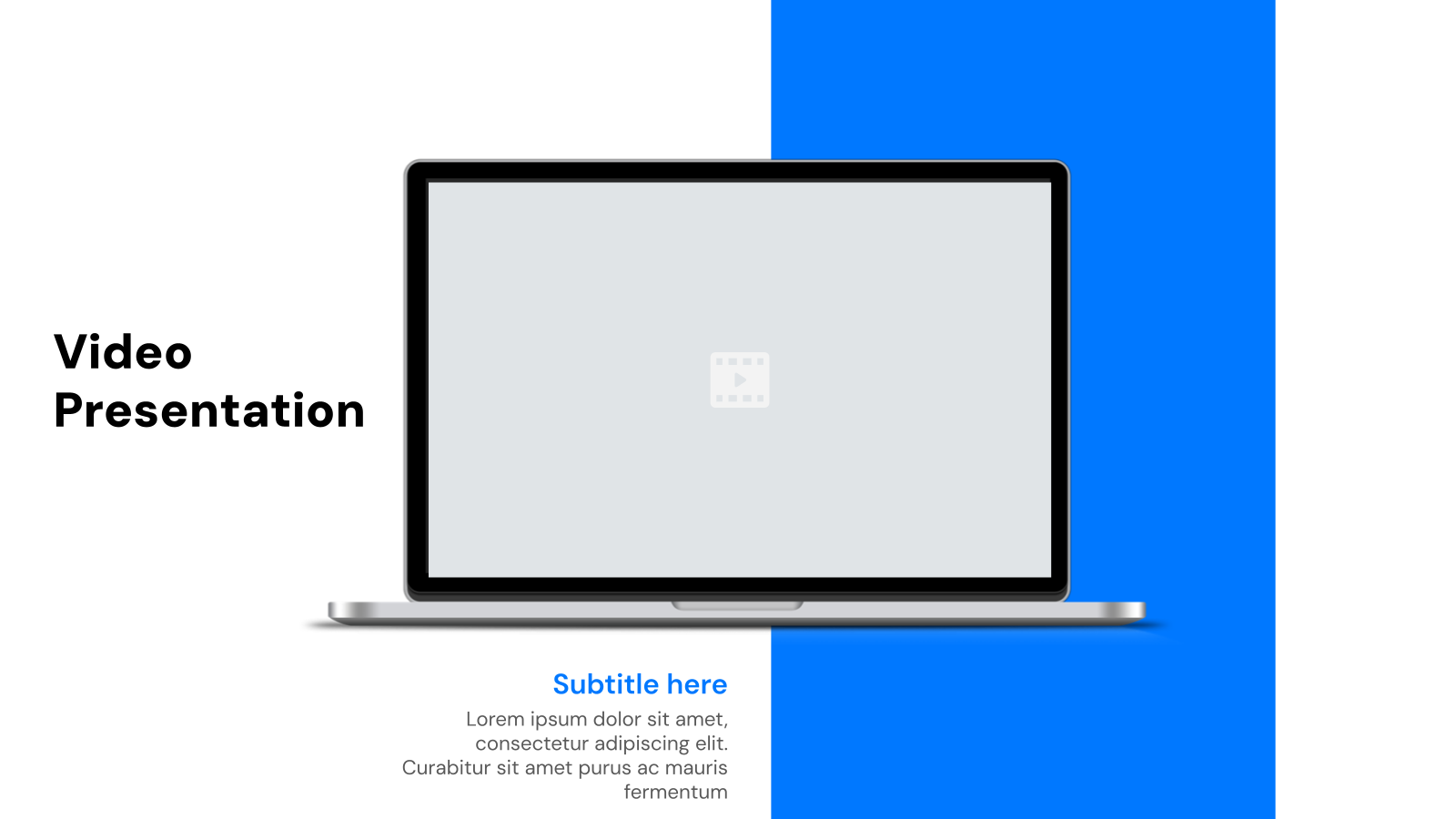 Video Presentation Templates template
