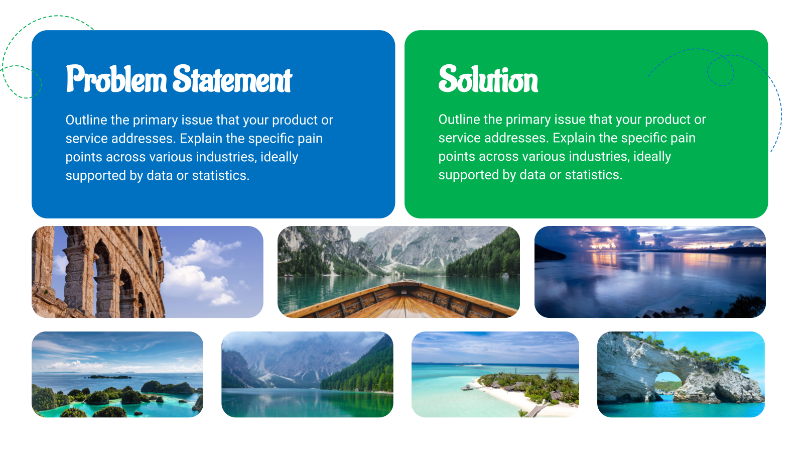Travel and Tourism Pitch Deck template