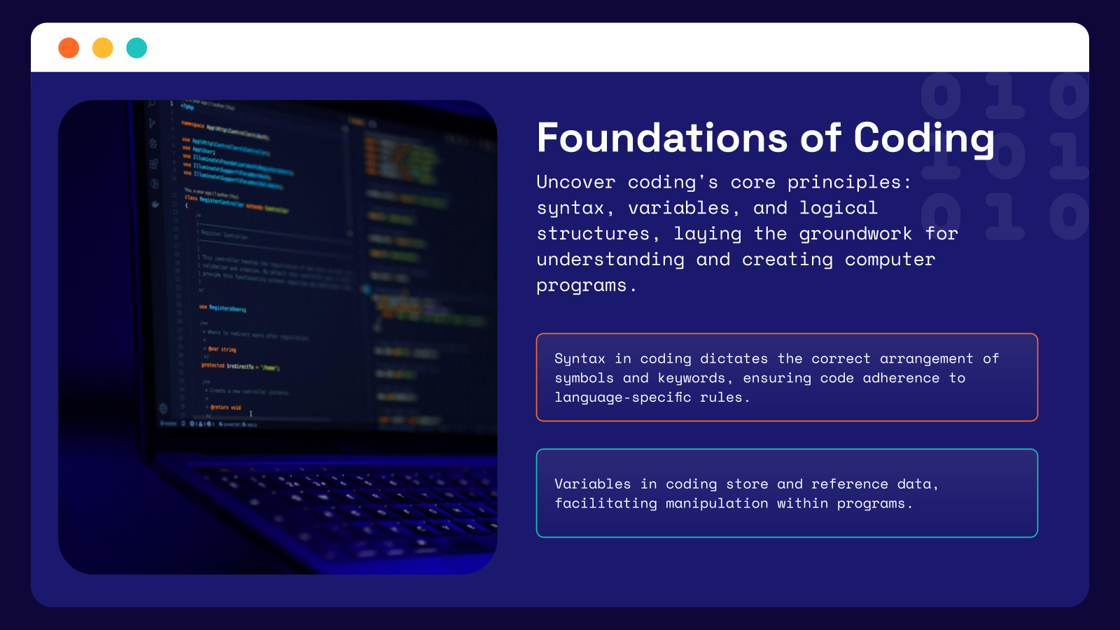 Education – Coding and Computational Thinking Presentation template
