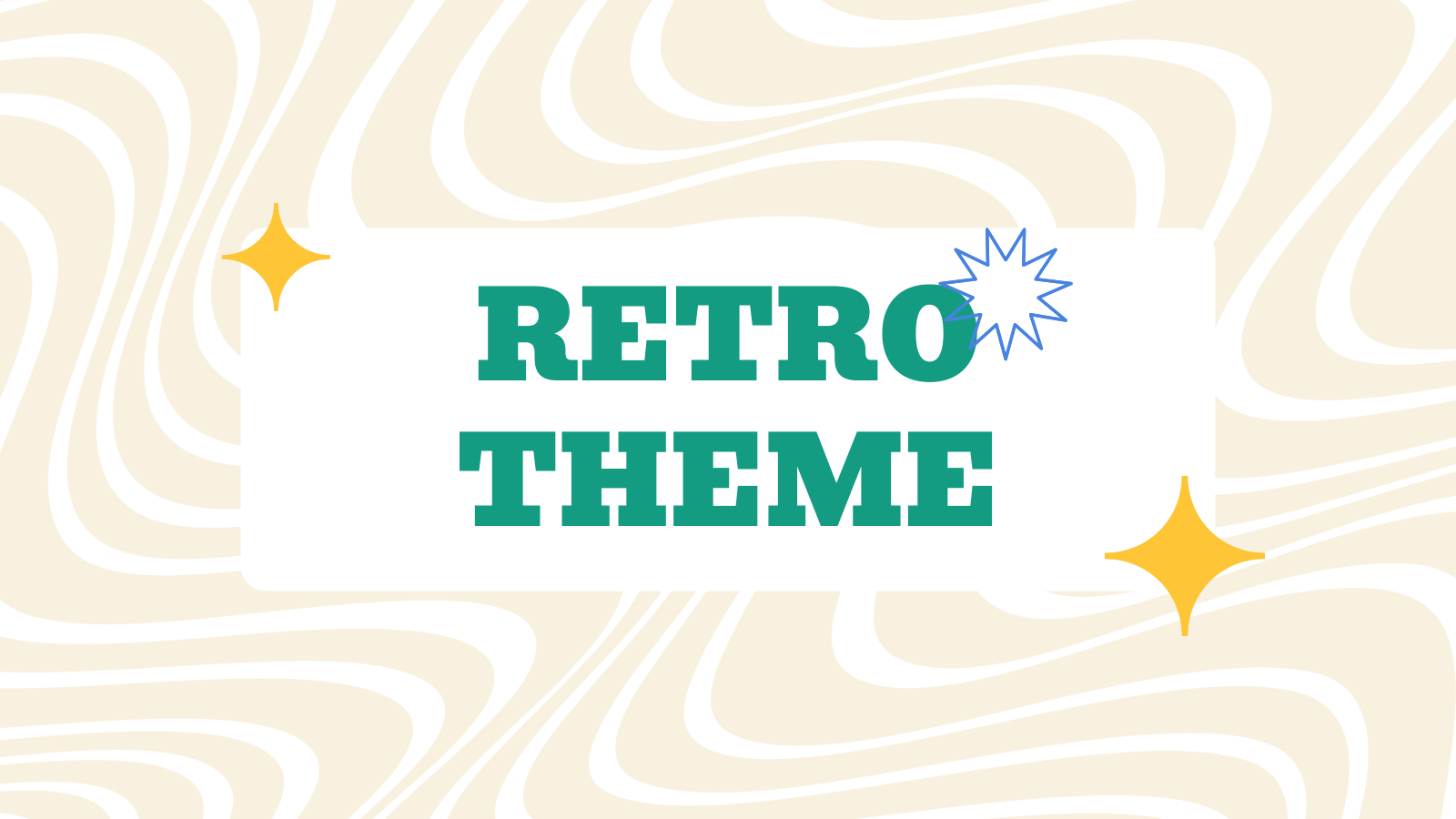 Retro Themed School Yearbook Presentation template