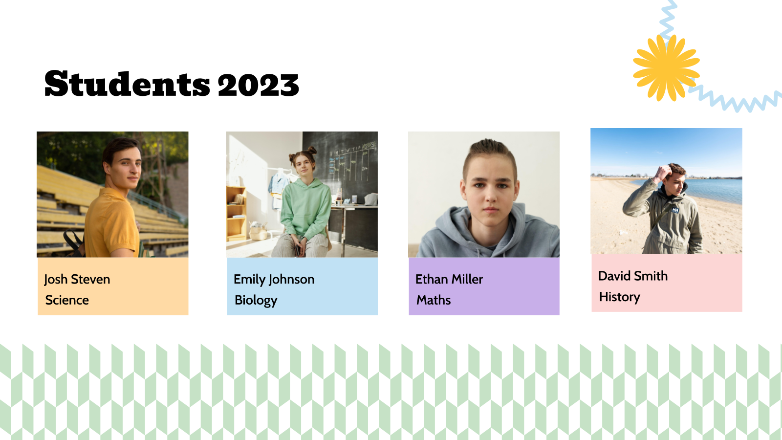 Retro Themed School Yearbook Presentation template