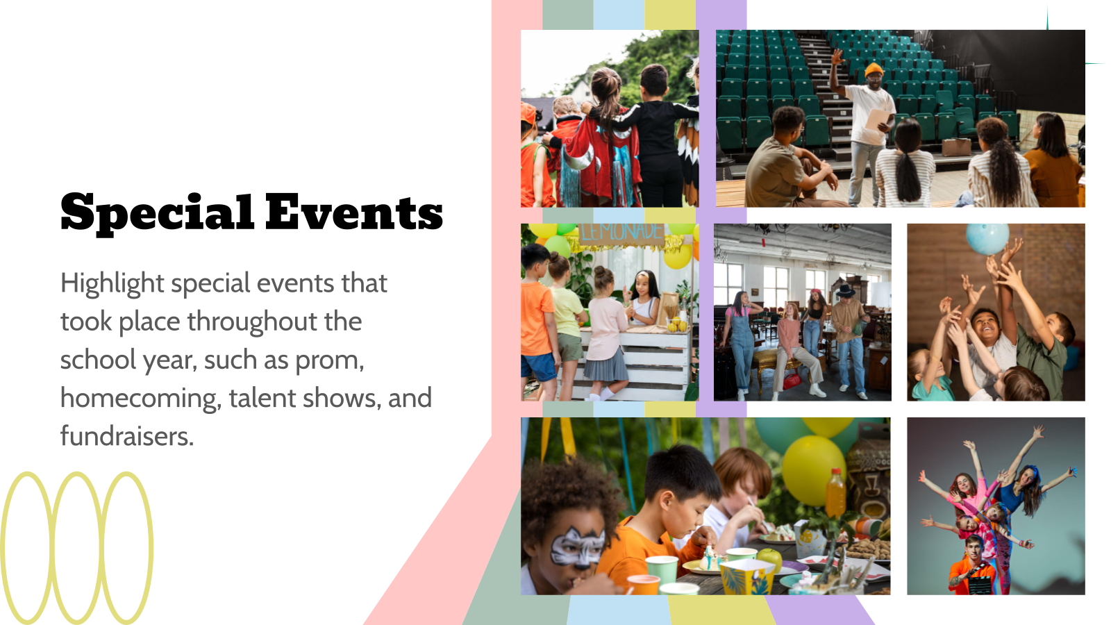 Retro Themed School Yearbook Presentation template