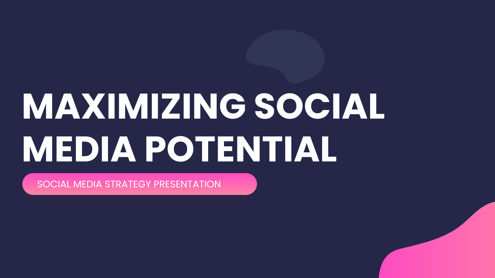 Social Media Strategy Presentation