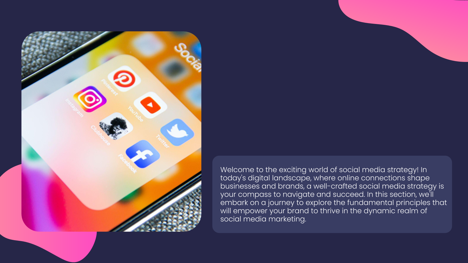 Social Media Strategy Presentation template