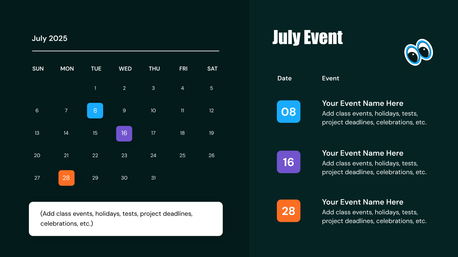 Monthly Lesson Plan template