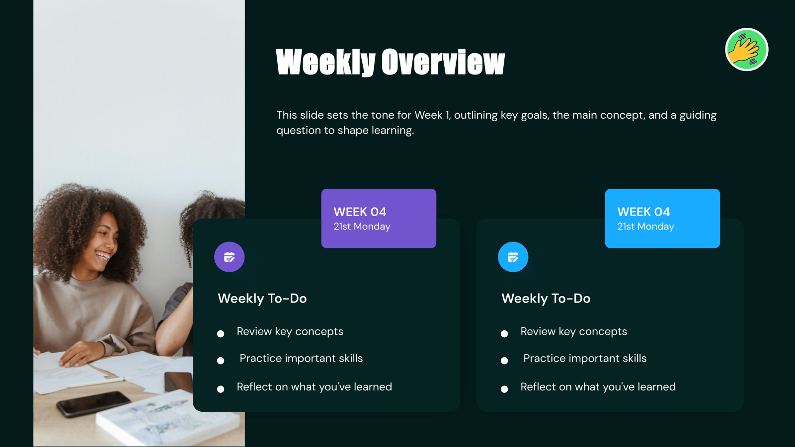 Monthly Lesson Plan template