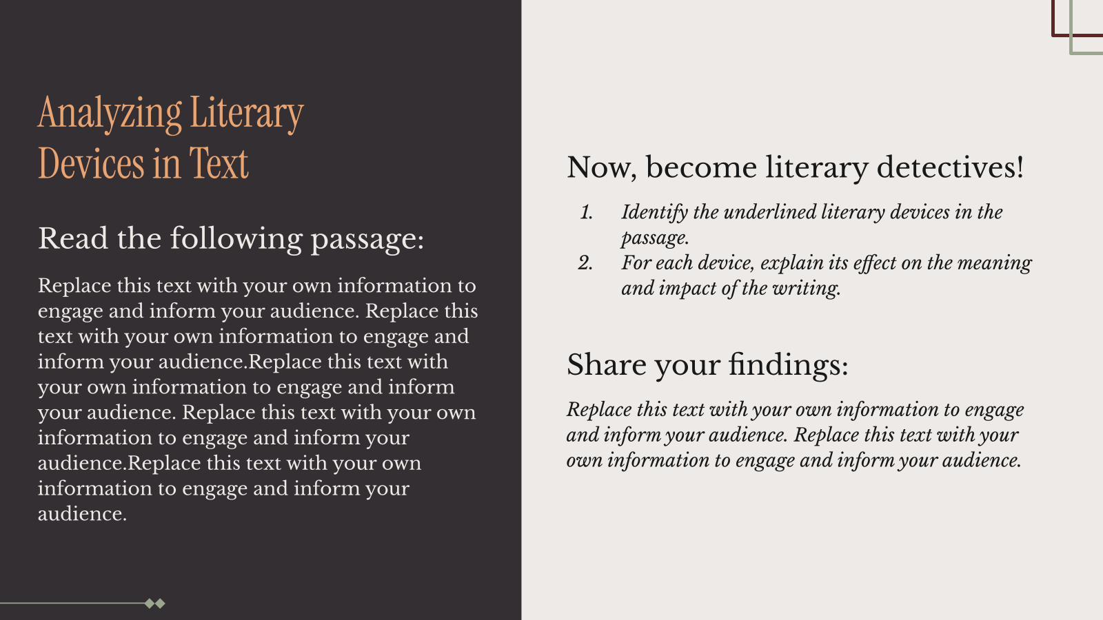 Figurative Language Presentation template