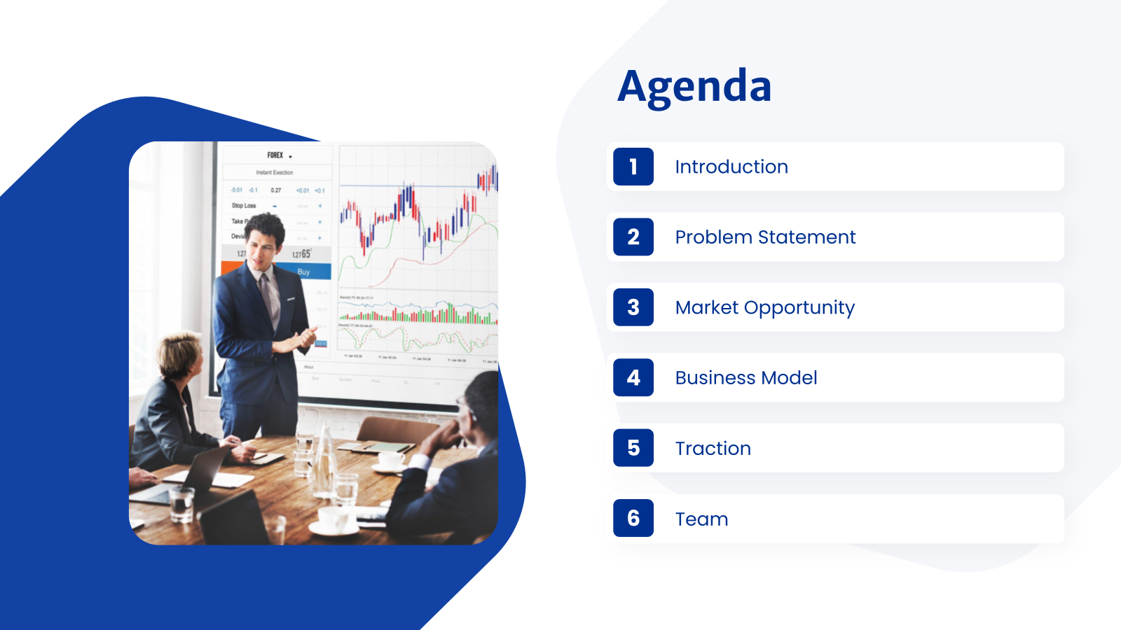 SaaS Investor Pitch Deck template