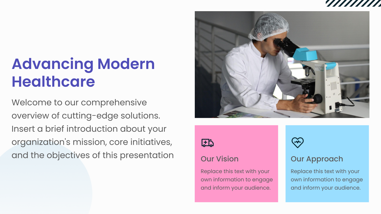 Advancing in Healthcare Presentation template