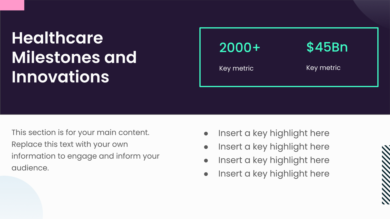Advancing in Healthcare Presentation template