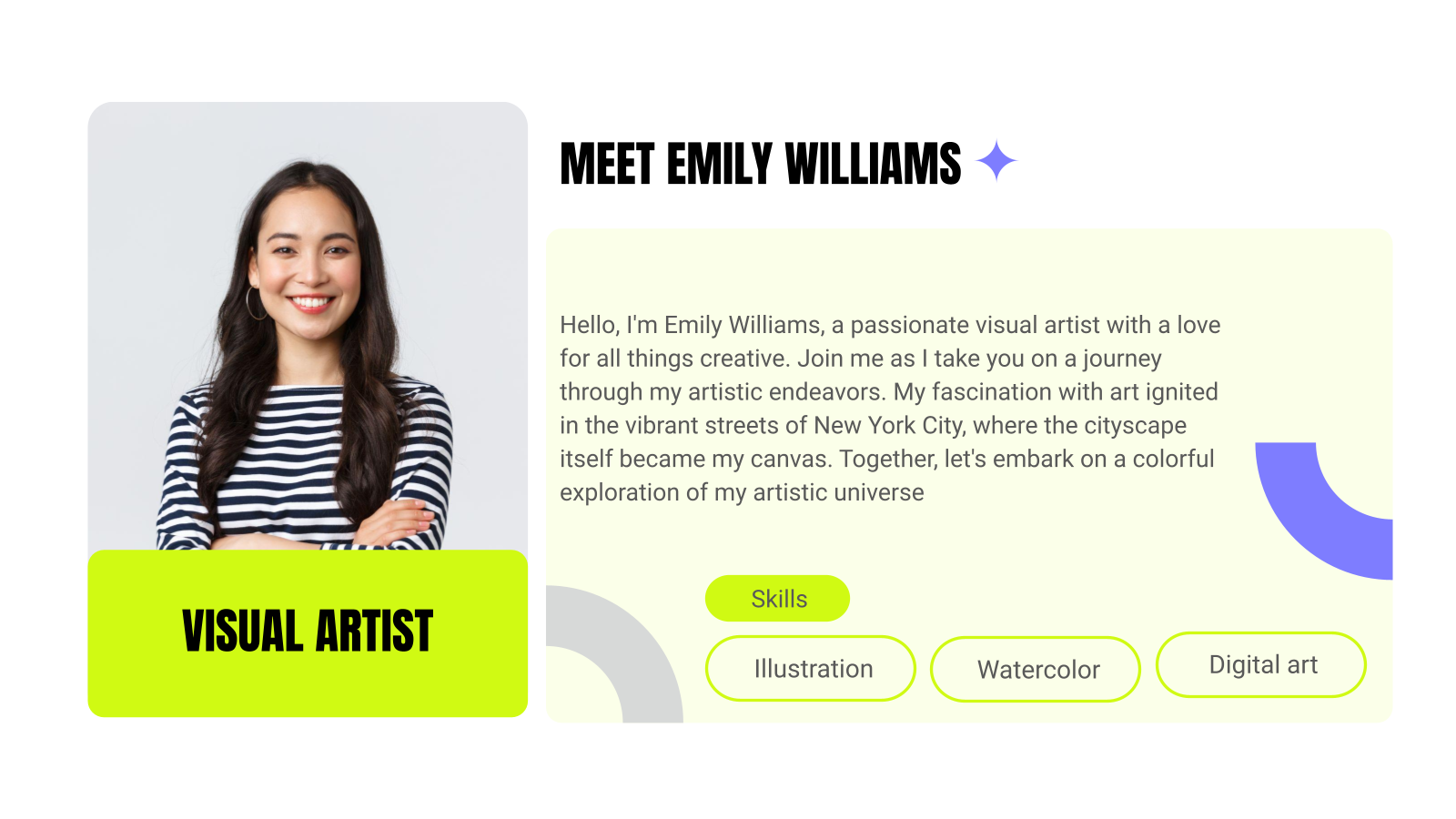 Portfolio Showcase template