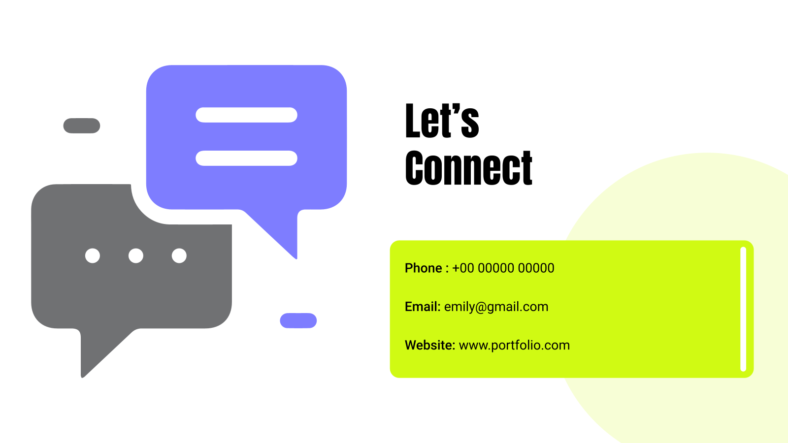 Portfolio Showcase template