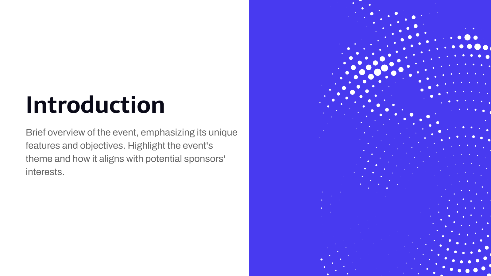 Event Sponsorship Pitch Deck template