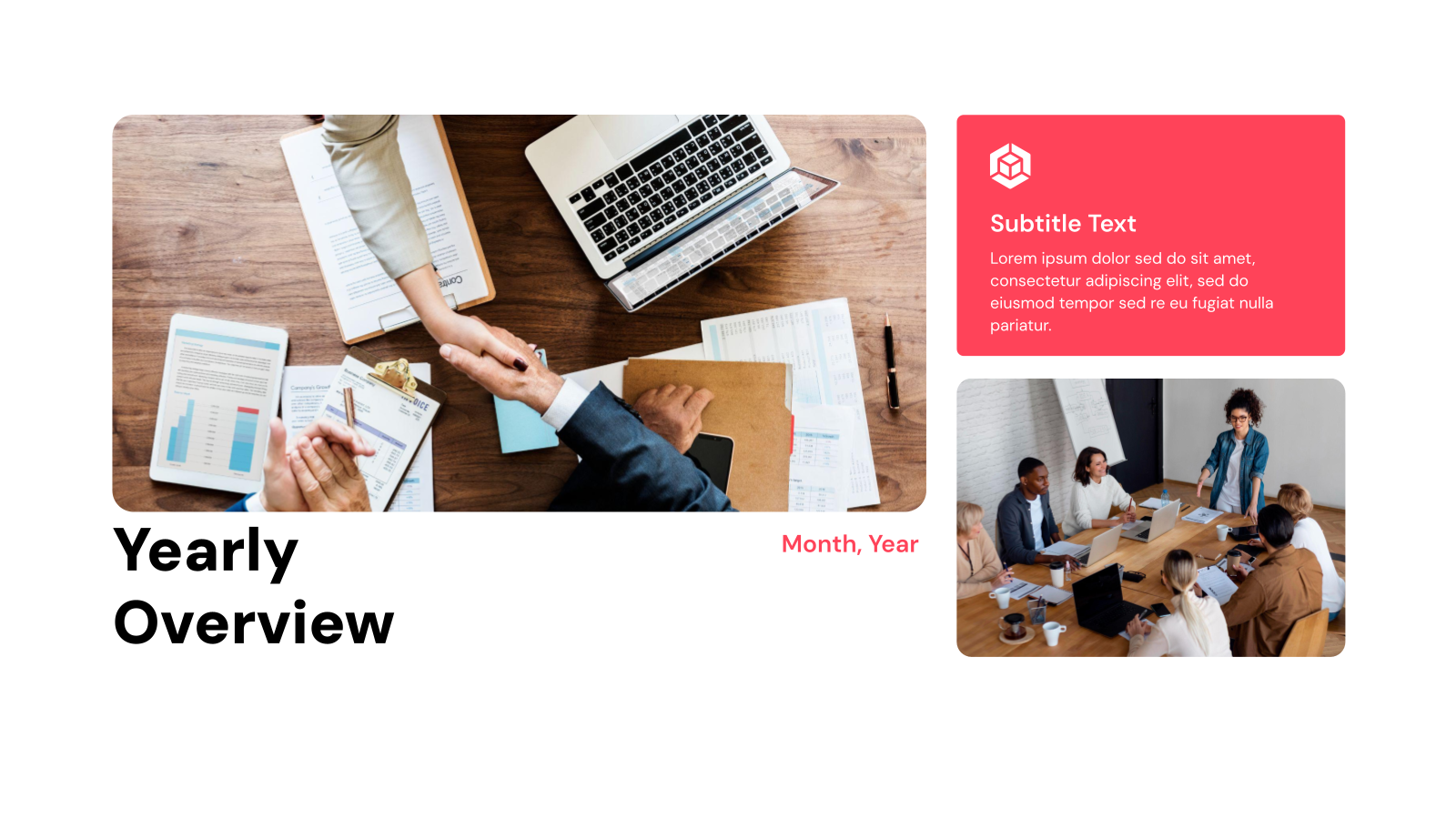 Calendar Presentation Templates template