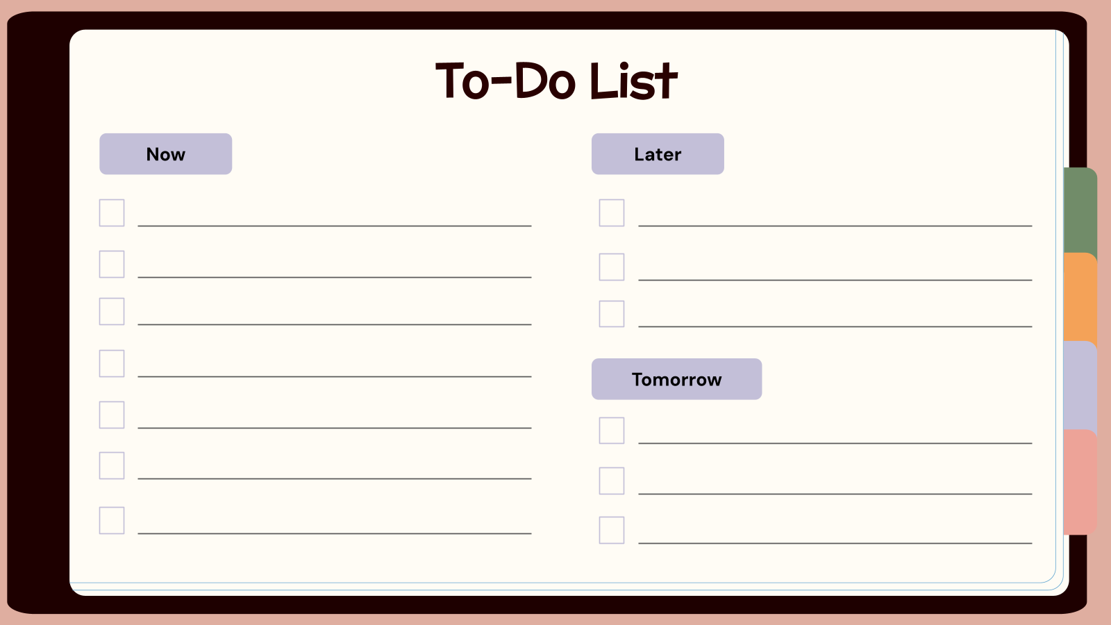 Classroom Planner Academic Presentation template