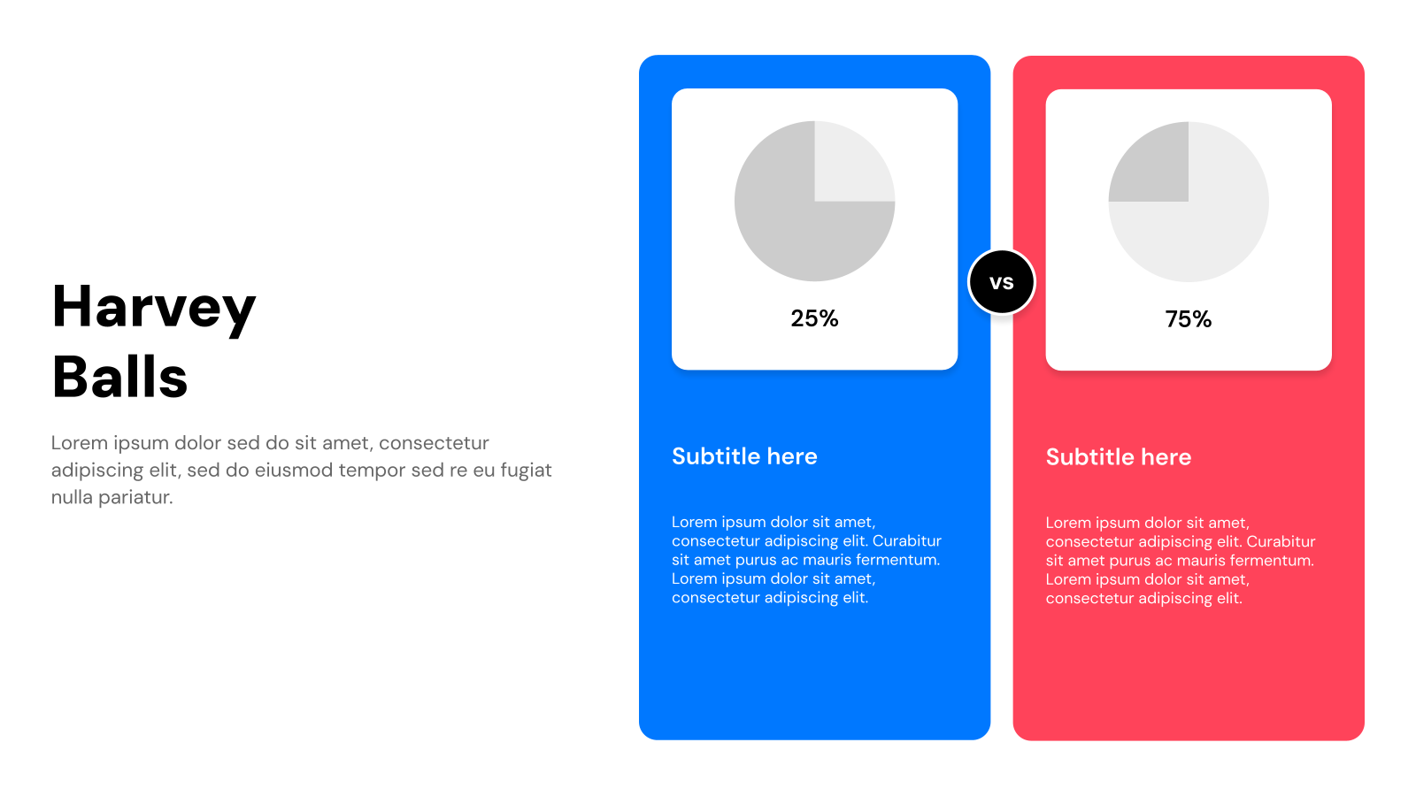 Harvey Balls Template for Presentations template